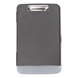 Universal Storage Clipboard with Pen Compartment, 0.5 in Clip Capacity, Holds 8.5 x 11 Sheets, Black