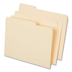 Universal Top Tab File Folders, 1/3-Cut Tabs: Assorted, Letter Size, 0.75 in Expansion, Manila, 50/Box