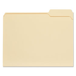 Universal Top Tab File Folders, 1/3-Cut Tabs: Right Position, Letter Size, 0.75 in Expansion, Manila, 100/Box