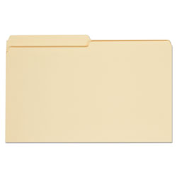 Universal Top Tab File Folders, 1/2-Cut Tabs: Assorted, Legal Size, 0.75" Expansion, Manila, 100/Box (UNV15112)