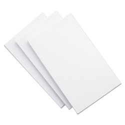 Universal Unruled Index Cards, 5 x 8, White, 100/Pack (UNV47240)