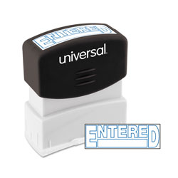 Universal Message Stamp, ENTERED, Pre-Inked One-Color, Blue