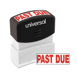 Universal Message Stamp, PAST DUE, Pre-Inked One-Color, Red