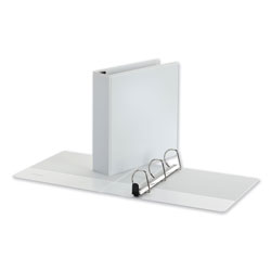 Universal Deluxe Easy-to-Open D-Ring View Binder, 3 Rings, 2 in Capacity, 11 x 8.5, White