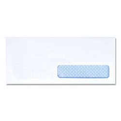 Universal Business Envelope, #10, Commercial Flap, Security Tint, Gummed Closure, 4.13 x 9.5, White, 500/Box