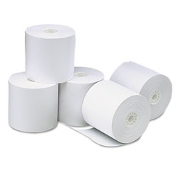 Universal Direct Thermal Printing Paper Rolls, 3.13 in x 273 ft, White, 50/Carton