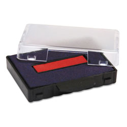 U.S. Stamp & Sign T5440 Dater Replacement Ink Pad, 1 1/8 x 2, Blue/Red