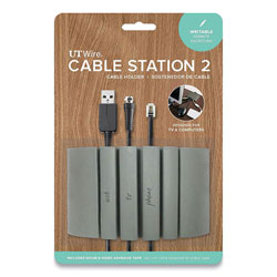 UT Wire® Cable Station 2, 4.75 in x 2.75 in Gray