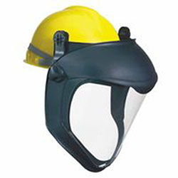 Uvex Safety Bionic® Face Shield with Hard Hat Adapter, Uncoated, Clear