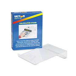 Victor Large Angled Acrylic Calculator Stand, 9 x 11 x 2, Clear