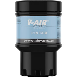 Vectair Systems V-Air MVP Dispenser Fragrance Refill, Linen, 6 / Carton