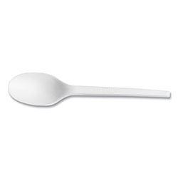 Vegware™ White CPLA Cutlery, Spoon, 1,000/Carton