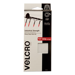 Velcro Industrial-Strength Heavy-Duty Fasteners, 2 in x 4 ft, White