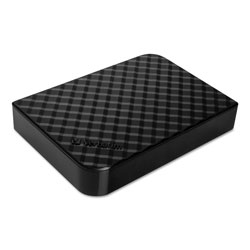 Verbatim Store 'n' Save Desktop Hard Drive, 4 TB, USB 3.0, Diamond Black