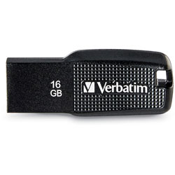 Verbatim 16GB Ergo USB Flash Drive, Black