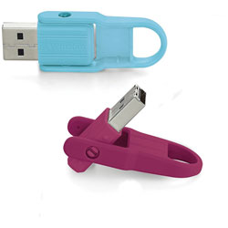 Verbatim 16GB Store 'n' Flip USB Flash Drive - 2pk - Berry, Blue