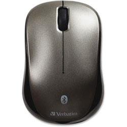 Verbatim Bluetooth Wireless Tablet Multi-Trac Blue LED Mouse, 2.4 GHz Frequency/30 ft Wireless Range, Left/Right Hand Use, Graphite