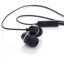 Verbatim Ear Phones w/Microphone, Stereo, Black