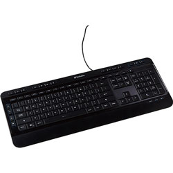 Verbatim Keyboard, Illuminated, USB Connection, Corded