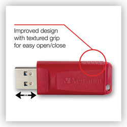 Verbatim Store 'n' Go USB Flash Drive, 16 GB, Red (Q07998)