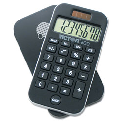 Victor 900 Antimicrobial Pocket Calculator, 8-Digit LCD