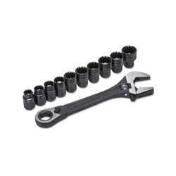 Vuzix X6 Pass-Thru Adjustable Wrench Set w/Tray, 11 pc, 8 in