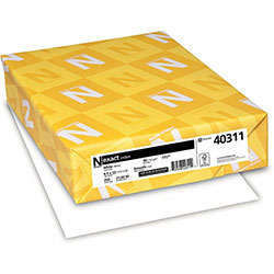Wausau Papers Index Paper, 94 Brightness, 8 1/2 in x 11 in, 90 lb Basis Weight, Smooth, 4/Carton, Durable, Acid-free