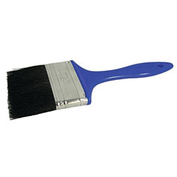 Weiler Chip & Oil Brushes, 3 in wide, 1 3/4 in trim, Black China, Plastic handle