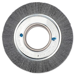 Weiler Nylox® Crimped-Filament Wheel Brush, 6in Dia. x 1in W, 0.040 Bristle, 3,600 rpm