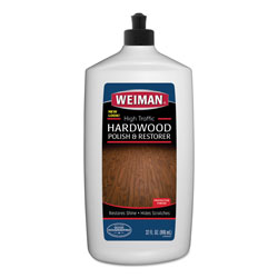 Weiman Products High Traffic Hardwood Polish and Restorer, 32 oz Squeeze Bottle