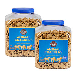 Wellsley Farms™ Animal Crackers, 62 oz Tub, 2/Carton