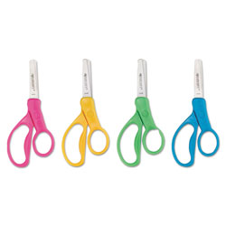Westcott® For Kids Scissors, Blunt Tip, 5 in Long, 1.75 in Cut Length, Randomly Assorted Straight Handles