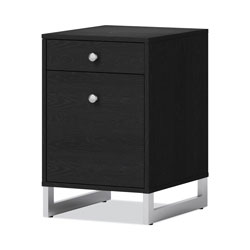 Whalen® Asherton Two-Drawer Vertical File Cabinet, Box/File, Legal/Letter, Inkwood Black, 15.44 x 19 x 23.88