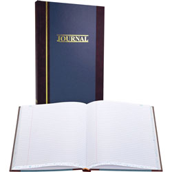 Wilson Jones Account Book, Record Ruled, 300 Pages, 11 3/4"x7 1/4", Blue