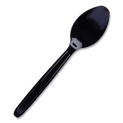 WNA Comet Cutlery for Cutlerease Dispensing System, Spoon 6 in, Black, 960/Box