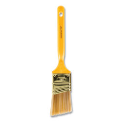 Wooster® Softip Paint Brush, Nylon/Polyester Bristles, 1.5 in Wide, Angled Profile, Plastic Kaiser Handle