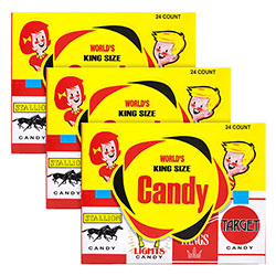 World Confections Candy Cigarettes, 24/Box, 3 Boxes/Carton