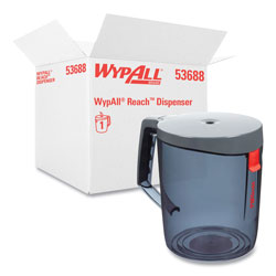 WypAll® Reach Towel System Dispenser, 9.5 x 7 x 8.75, Black/Smoke