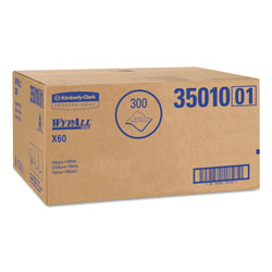 WypAll® X60 Shower Towels, 22 1/2 x 39, White, 100/Box, 3 Boxes/Carton