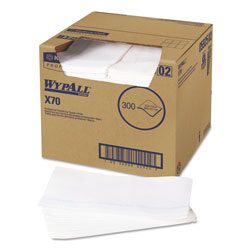 WypAll® X70 Wipers, Kimfresh Antimicrobial, 12 1/2 x 23 1/2, White, 300/Box
