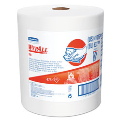 WypAll® X80 Cloths with HYDROKNIT, Jumbo Roll, 12 1/2w x 13.4 White, 475 Roll (41025KIM)