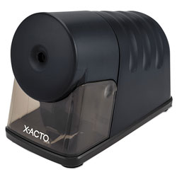 X-Acto Powerhouse Office Electric Pencil Sharpener, AC-Powered, 3 in x 6.25 in x 4.5 in, Black