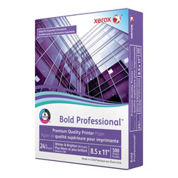 Xerox Bold Professional Quality Paper, 98 Bright, 24lb, 8.5 x 11, White, 500/Ream