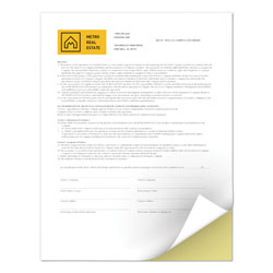 Xerox Revolution Digital Carbonless Paper, 2-Part, 8.5 x 11, Canary/White, 5, 000/Carton