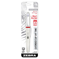 Zebra Pen PM-701 Permanent Marker, Medium Bullet Tip, Red