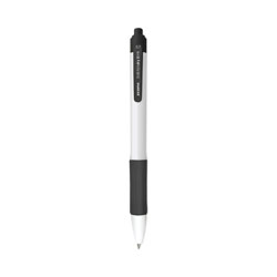 Zebra Pen Sarasa Dry X20+ Gel Pen, Retractable, Fine 0.7 mm, Black Ink, White Barrel, Dozen