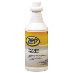Zep Commercial® Z-Tread Buff-Solution Spray, Neutral, 1qt Bottle (ZPP1041424)
