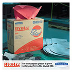 WypAll® X80 Cloths with HYDROKNIT, 9.1 x 16.8, Red, Pop-Up Box, 80/Box, 5 Box/Carton view 1
