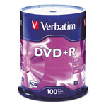 Verbatim 100 x DVD+R - 4.7 GB 16X - Spindle - Storage Media orginal image