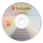 Verbatim 100 x DVD+R - 4.7 GB 16X - Spindle - Storage Media view 1